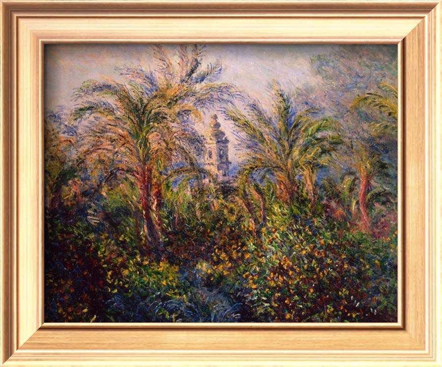 Garden in Bordighera, Impression of Morning, 1884 - Claude Monet Paintings